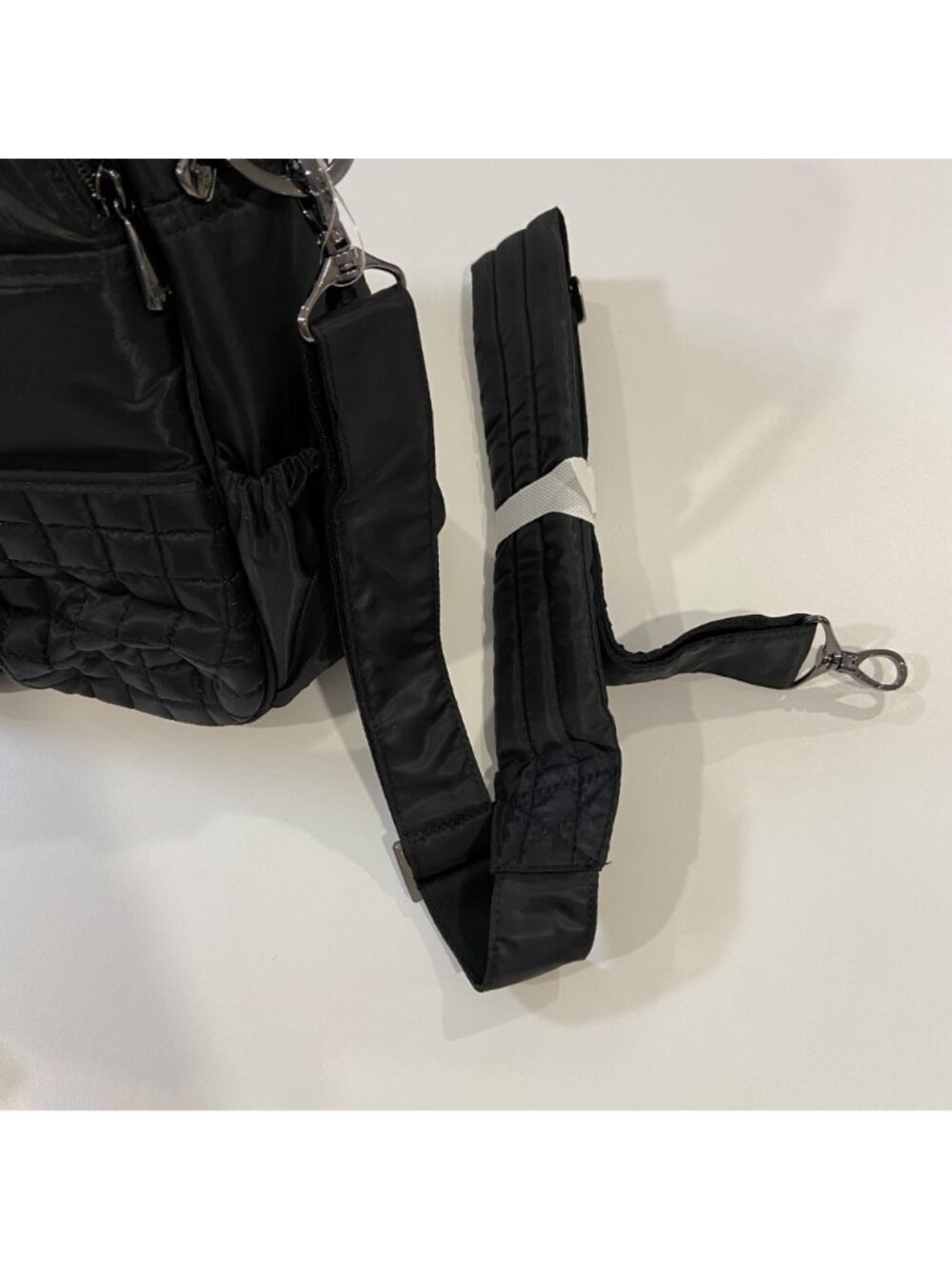 Lug Black Quilted Tuck Tuk diaper bag or Carry All Bag W/ Multiple Compartments - Picture 8 of 16
